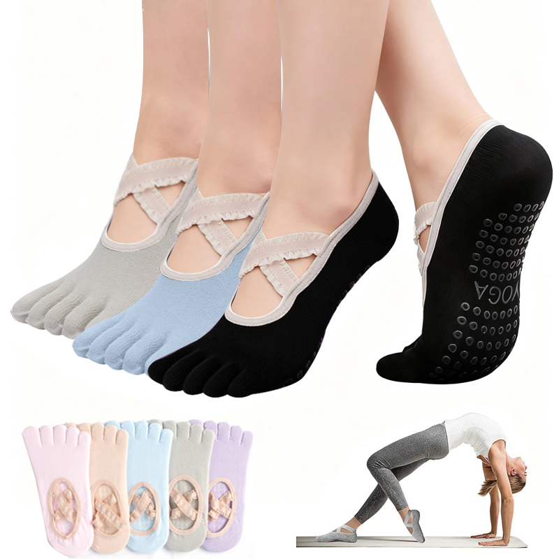 Женские нескользящие носки для – обзор и цена Pilates Yoga Grip Socks