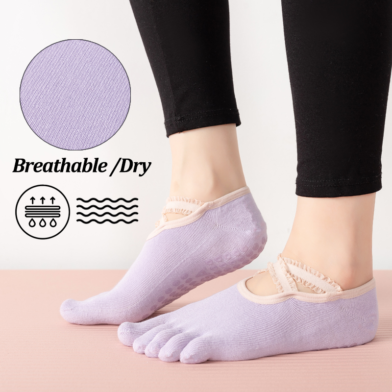 Женские нескользящие носки для – обзор и цена Pilates Yoga Grip Socks